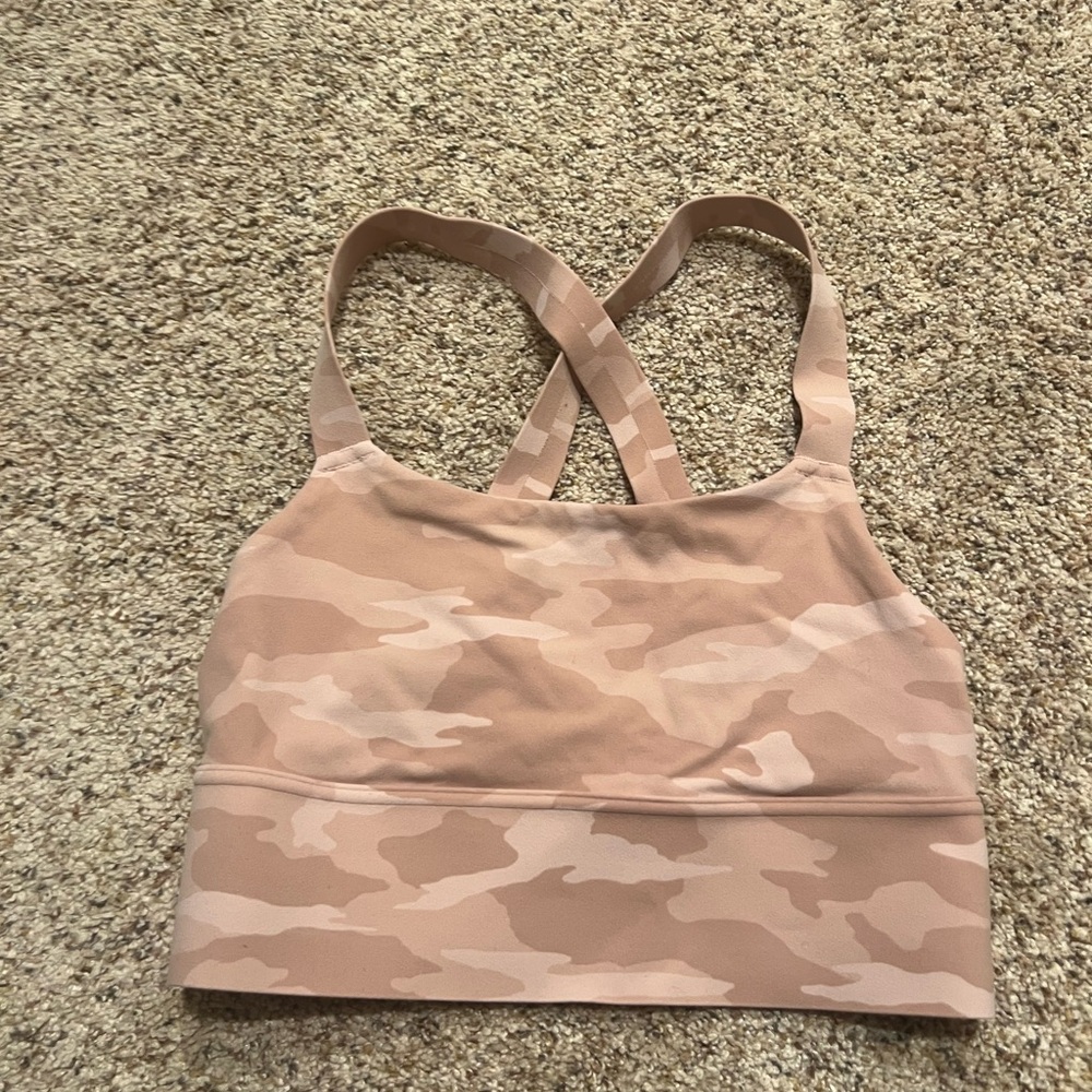 Athleta Pink Camouflage Sports Bra